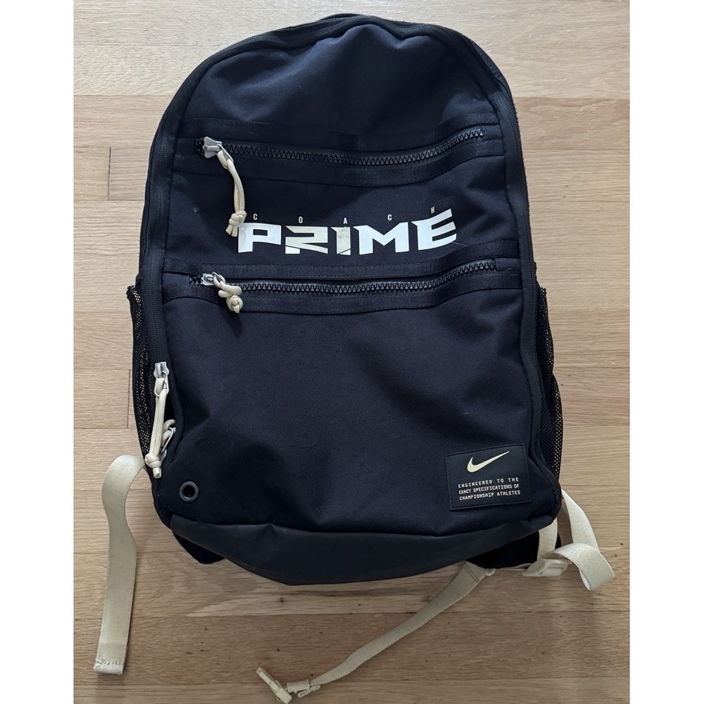 Nike Coach Prime Deion Sanders Black Utility Speed Colorado Buffaloes Backpack